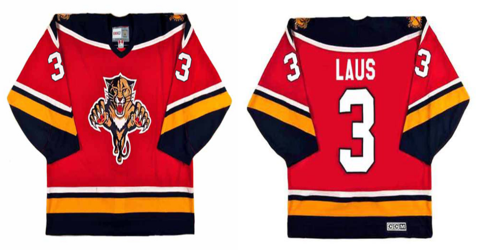 2019 Men Florida Panthers #3 Laus red CCM NHL jerseys->florida panthers->NHL Jersey